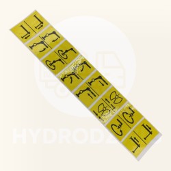 Zestaw naklejek obsługi HDS