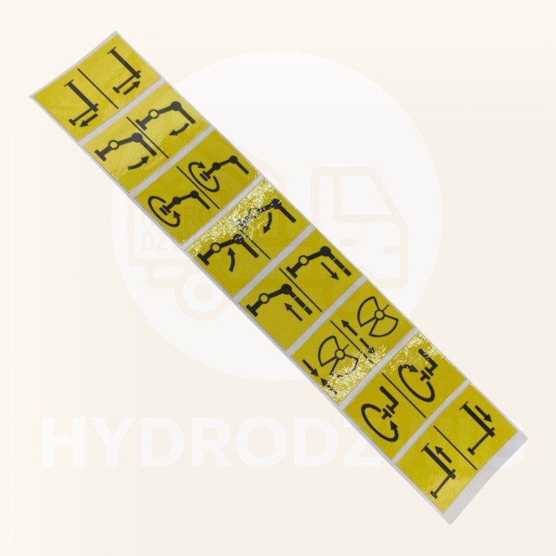 Zestaw naklejek obsługi HDS