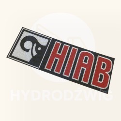 Naklejka logo HIAB czarna